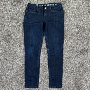 Earnest Sewn Harlan Cigarette Leg Jeans 25 One Rinse Indigo USA Made Low Rise